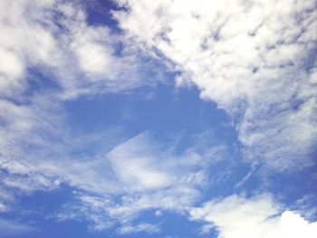 Low angle view of cloudy sky