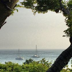 Scenic view of sea against sky