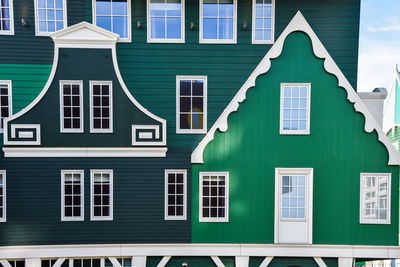 Facade of apartment building