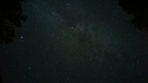 Low angle view of star field