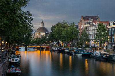 Boats in canal