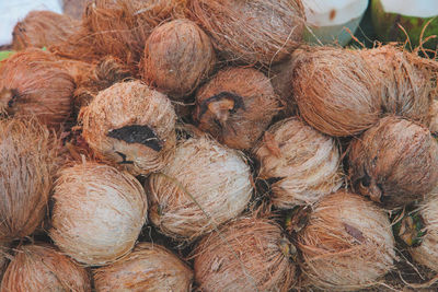 Full frame shot of onions for sale at market