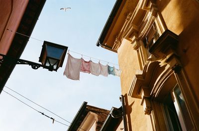 Low angle view of building against sky