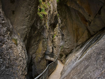 Rock formation in cave