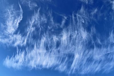 Low angle view of clouds in sky