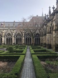 Panoramic shot of historic building against sky