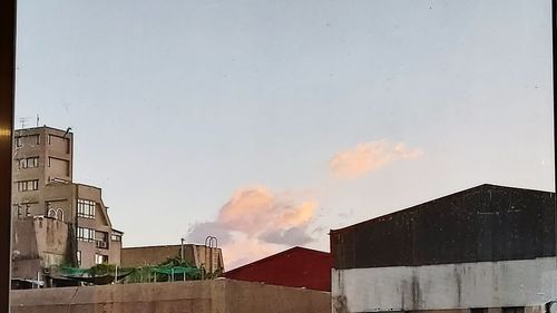 Low angle view of buildings against sky