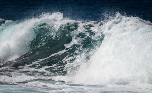 View of waves in sea