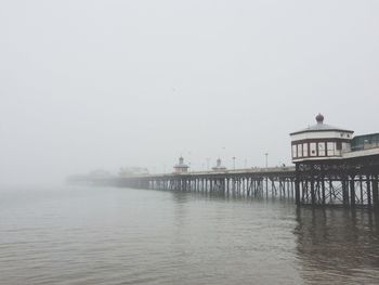 Pier in sea