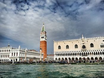 View of historical building against cloudy sky