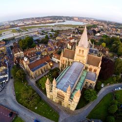 Aerial view of city