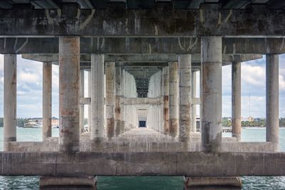Below view of bridge in water