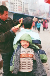 Portrait of market stall