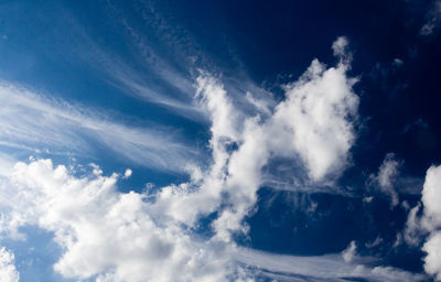 Low angle view of vapor trail in sky