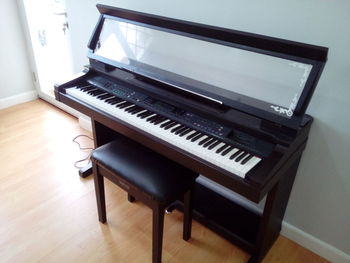 Piano keys at home
