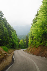 Road passing through landscape