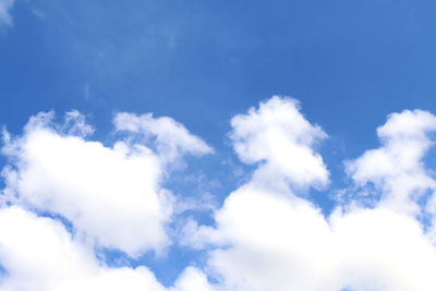 Low angle view of clouds in sky