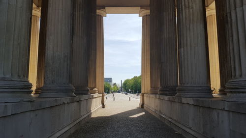 Corridor of historical building