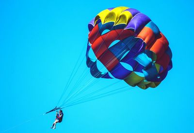 Low angle view of parachute