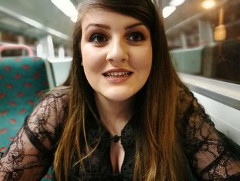 Close-up portrait of young woman