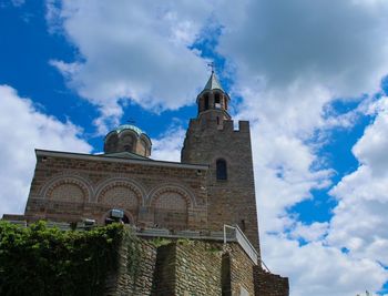 Low angle view of building against sky