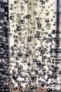 Full frame shot of wet glass