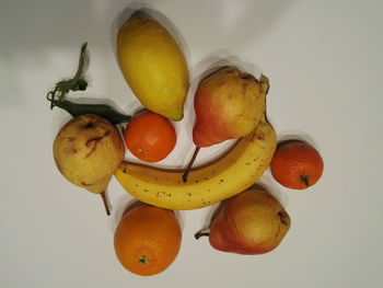 Close-up of apple against white background