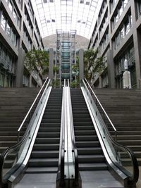 Empty escalators in hotel