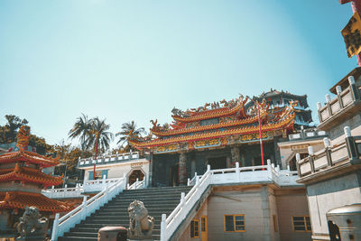 Low angle view of buildings against sky