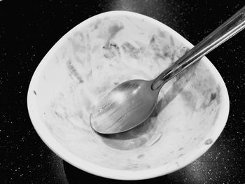 Close-up of ice cream in plate