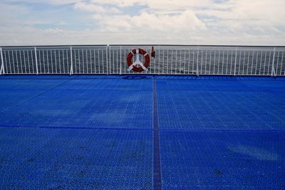 The deck of a ferry