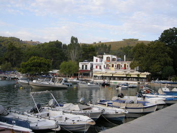 Boats in sea