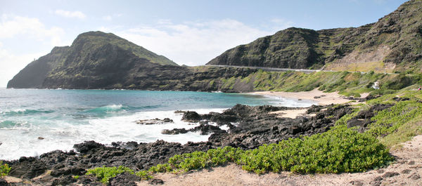 Scenic view of beach