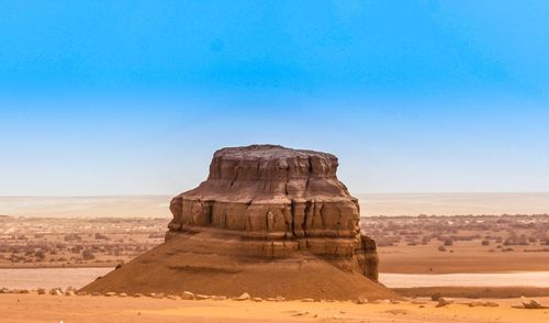 Rock formations in a desert