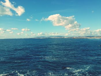 Scenic view of sea against sky