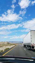 Road passing through landscape