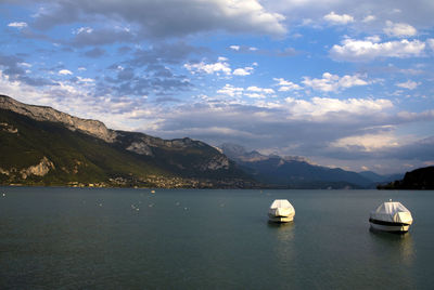 Scenic view of sea against sky