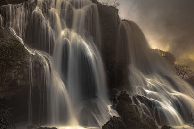 Panoramic view of waterfall