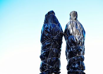Ferris wheel against clear blue sky
