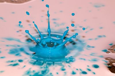 Close-up of bubbles in water