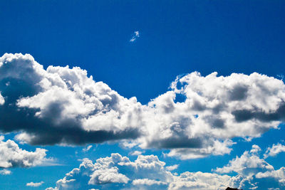 Low angle view of clouds in sky