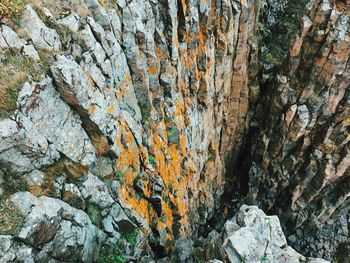 Close-up of rock formation