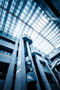 Low angle view of modern building