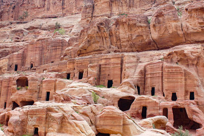 Low angle view of old ruins