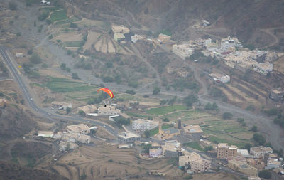 High angle view of townscape