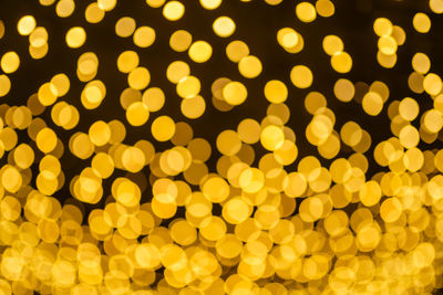 Defocused image of illuminated lights