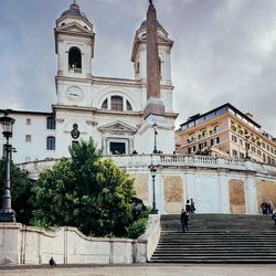 Low angle view of church against sky