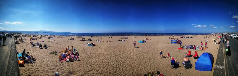 Group of people on beach