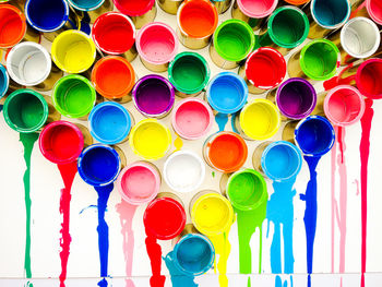 Full frame shot of colorful lanterns