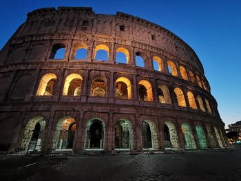Low angle view of historical building against sky